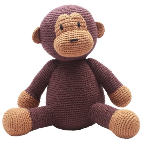 monkey with teddy bear